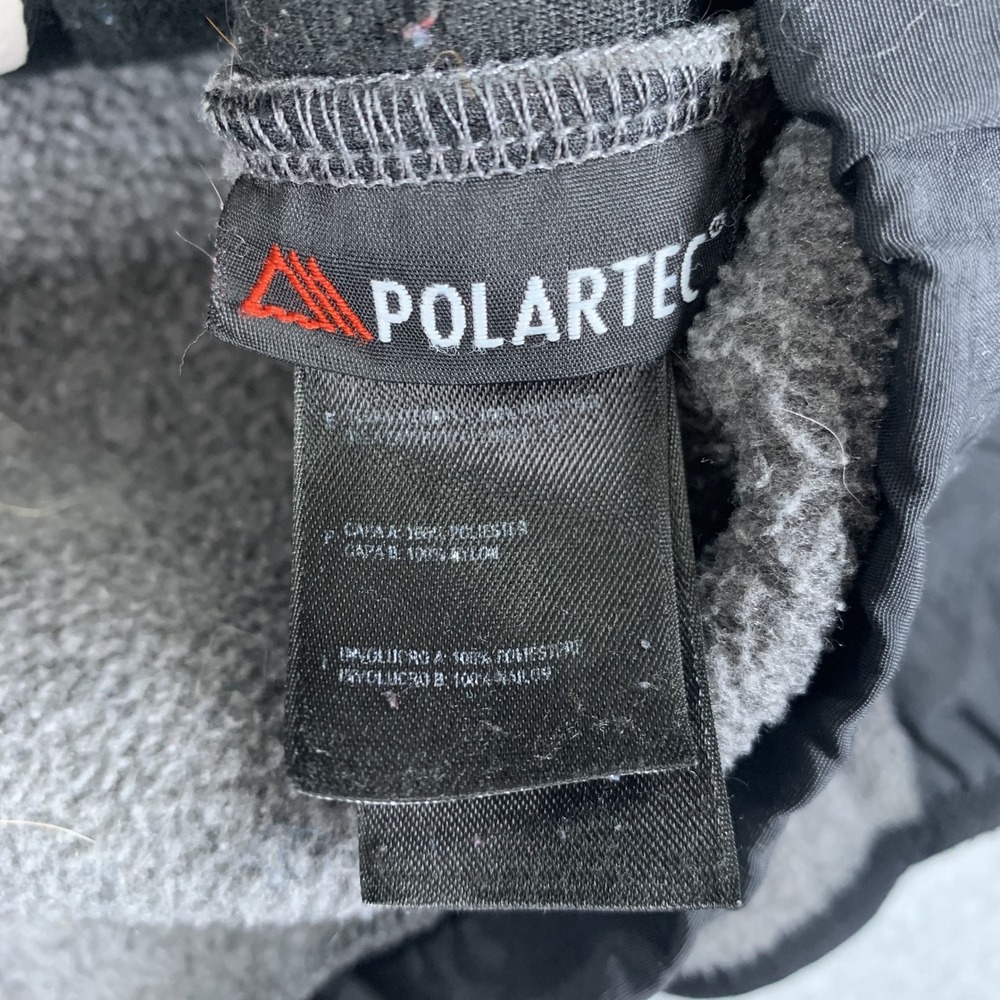 The North Face Denali Fleece Jacket Boys XL Grey Black Polartec Full Zip - Picture 15 of 16
